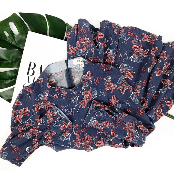 Ryder x UO blue floral print dress - Picture 5 of 6